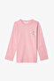 Pink Girl's Cow Pattern Long Sleeve Cotton 2-Piece Pajama Set - 3