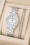 Women's Wristwatch Silver-Black Detail Color Steel Band & Case Sddk089 - 4