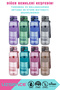 1000ml Large Size New Collection Silicone Body Tritan Water Bottle with Hand Strap Bpa Free No Odor - 7