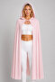 Soft Pink Hooded Halloween Witch Cape 120 cm - Halloween Vampire Dracula Costume Cape - 2