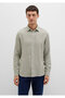Striped Green Shirt Slim Fit / Slim Fit 0211698-91114 - 5