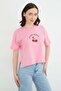 Cherry Printed Crew Neck Casual T-Shirt