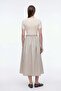 Belt Detailed Midi Length Dress - 4