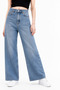 High Waist Wide Leg Jean Pants - 2