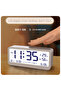 8001-EN Digital Clock LED Brightness Adjustable Temperature Humidity Displaying Alarm Clock Dual... - 8