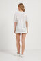 Women's Teddy Bear Printed Oversize Summer White T-Shirt - 5