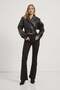 Armalife 2386 Belted Biker Faux Leather Women's Coat - 3