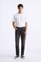 Men's Slim Fit Straight Cut Narrow Leg Anthracite Jean Trousers