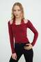 Lace Halter Neck Slim Fit Blouse - 7