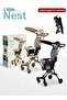 Foldable Baby Stroller with Canopy – Lightweight Push Ride-On with 360° Wheels - 4
