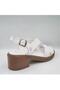 Mammammia D24Ys-1610 Short Heel Strappy Leather Women's Sandals - 4