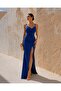 فستان السمكة ذو الشق الرفيع SAKS 582210 - 3