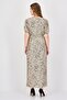 Women Allover Print Wrap Dress, Multicolor - 4