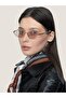 Unisex Oval Sunglasses Gold Color Frame Beige Glass Uv Protection Noble C4 - 2