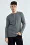 Petek Fabric Half-Buttoned Sweatshirt - 2