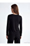 Original Oval Collar Patterned Blouse - 3