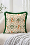 Tropical Palm, Seahorse and Zigzag Patterned 4-Piece Fringed Throw Pillow Cover Set - 3