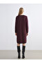 Esvab • Modern & Distinctive Zero Roba Collar Knitwear Dress - 5