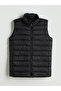 Trendlucky Stand Collar Boys' Puffer Vest with Difference in Color
