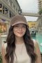 Women's Mink Glittery Hole Hat |   Işıltılı Lace-Like Knit Kep Model - 5