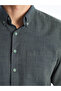 Nevavm Regular Fit Long Sleeve Dobby Men's Shirt with Difference - 3