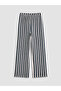 Nevavm Wide Leg Girls' Pants with Elastic Waist and Difference in Color
