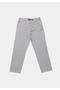Regular Fit Medium Waist Straight Leg Men's Gray Trousers - 5