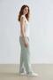 Jogger Pants Linen Look High Waist Straight Leg with Pockets (25 Sp) - 5