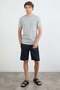Elastic Waist Pocket Zippered Shorts - 2