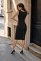 Sleeveless Round Neck Fish Dress - 2