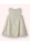 Girl's Floral Embossed Strap Dress 0-8 Years Ecru - 2