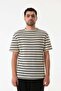 Striped Openwork Crew Neck Knitwear T-Shirt - 6