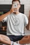 Unisex Oversize 24/1 Combed Cotton Dtf Printed T-Shirt - Dtf260 - 2