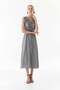 V-Neck Ruffle Dress with Belt - 5