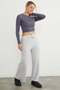 Basic Corded Elastic Waist Trousers - 2