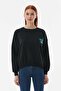 Butterfly Printed Oversize Sweatshirt - 7