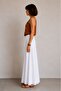 Solid Color Bohemian Long Wrap Skirt White - 4