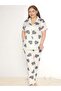 Boydan Buttoned Battal Short Sleeve Pajama Set B780-27 - 4