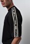 Men's Striped Detailed Regular Fit T-Shirt Trousers Set Black - 5