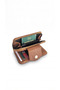 Women's Medium Size Multi-Compartment Zippered Card Holder Wallet with Magnet - 2