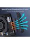 black Metal Heat Dissipation Cover for PS5 Pro/PS5 Slim M.2 SSD Expansion Slot Heatsink Dust Cover B - 5