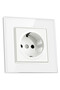 Socket with tempered glass frame WS1, 16A - 3