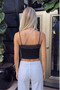Lace Detailed Strappy Crop Blouse – Stylish and Elegant Summer Bustier - 3