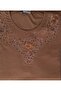 Women's Stone Embroidered Sleeve Luxury Combed Cotton Mother Blouse - 2