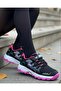 Children's Waterproof Orthopedic Shoes - Black Fuchsia - 5