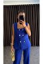 Women's Square Collar Vest Pants Set - 4