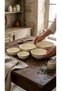 Enamel Gold Detailed Soup Bowl, Hoşaflık Snack Bowl, 14 Cm, Set of 6 - 4