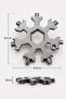 Patterned Screw - Multifunctional Snowflake, Soda Cap and Nut Opener Keychain - 2