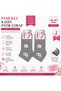 Women's 6 Pairs Cotton Booties Socks with Kitten Pattern in Black, White, Gray - 2