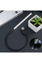 مصباح قراءة LED أسود يعمل بمنفذ USB، مصباح مكتبي مرن بذراع مرنة، مصباح طاولة LED صغير محمول 5 فولت - 3